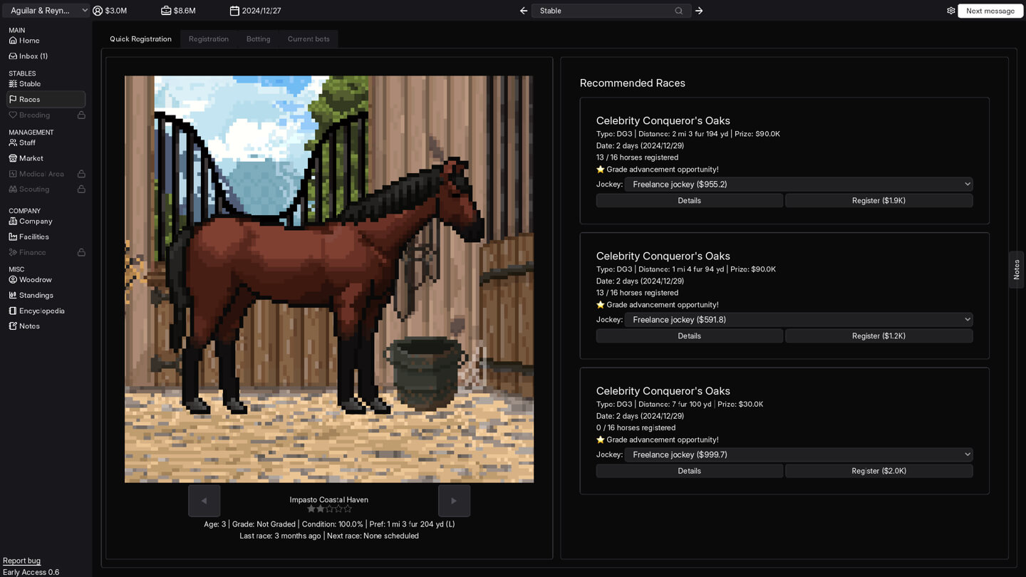 赛马经理 Horse Racing Manager for Mac v0.9.5.9 英文原生版 - Mac宇宙 赛马经理 Horse Racing Manager for Mac v0.9.5.9 英文原生版 - Mac宇宙