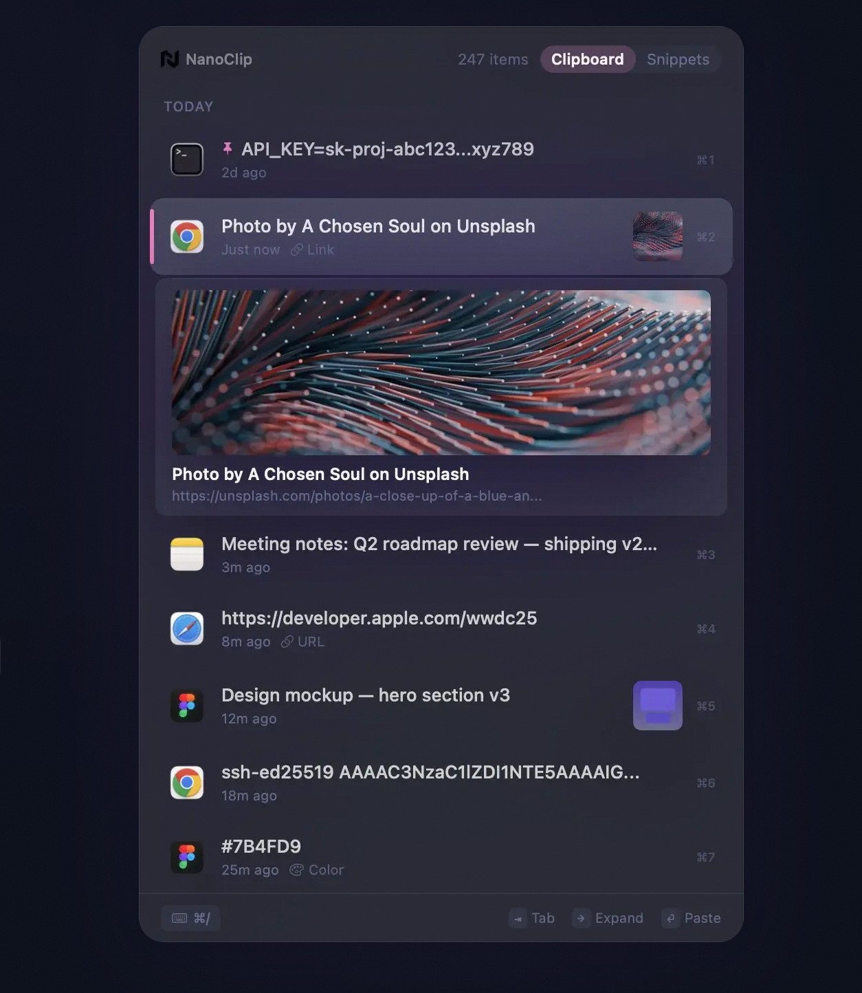 NanoClip for Mac v1.1.3 剪贴板历史管理工具 - Mac宇宙