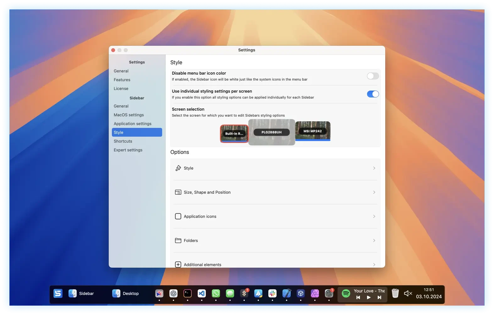 Sidebar for Mac v2.2.8 Dock栏增强工具 - Mac宇宙