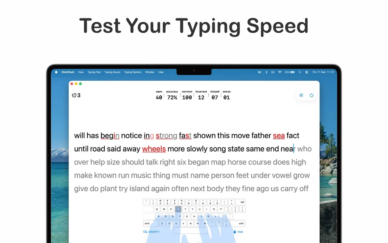 ClickClack – Typing Trainer for Mac v5.2.0 打字训练器 - Mac宇宙
